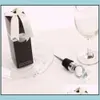 Diamond Ring Crystal Wine Tools Stoppers Home Kitchen Bar Tool Champagne Bottle Stopper Wedding Guest Gifts Box Packaging Rra1139 Dhpy6