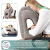 Pillow Inflatable Travel Pillow Airplane Neck Air Pillow for Sleeping with Free Eye Mask and Earplugs Cushions for Car Office Rest