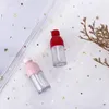 Bottiglie di stoccaggio 5pcs mini tubo per labbra fai -da -te con berretto a bordo vuoto campione cosmetico per labbra esterno ricaricabile portatile