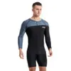 4A83 traje de baño para trajes de natación para hombres de manga larga para hombres de manga larga de manga larga macho corta de secado rápido protección solar su baño de agua de surf Deportes D240424