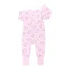 Rompers Baby Boys cartoon lion Newborn Jumpsuit Long Sleeve Cotton zipper Pajamas 0-12 Months Rompers Girls Clothes Bodysuit For Newborn d240425