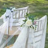 装飾的な花椅子のための人工花束偽の家に帰る結婚式の装飾屋内