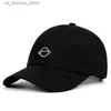 Ball Caps Satellite Mars Mens Baseball Hat Womens and Boys Animation Pizza Embroidery Black Button Hat Cotton Astronaut Hip Hop Dad Hat Q240425