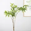 Decorative Flowers Artificial Green Plastic Fake Plants Living Room Landscape Decoration Drunken Wood Branch Home Table Party Wedding