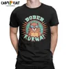 Men's T-Shirts Men T-Shirts Bober Kurwa Beaver Funny Novelty 100% Cotton Tee Shirt Short Sleeve T Shirts Crew Neck Clothing Graphic Printed T240425