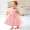 NQZR's Girl's Dresses Baby Girl Baptism Dresses Battismo per bambini in pizzo bianco Tulle Flowerning 1 ANNI Birthday Princess Party Dress Abito da sposa neonato D240425