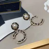 Hjärtformade örhängen Designer Gold Stud Luxury Women Cclies Diamond Pearl Earring Classics Jewel Woman C Earing 49