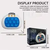 Decompression Toy Astronauts Pop Quick Push Bubbles Game Machine Children Fun Cartoon Puzzle Squeezing Decompression Fidget Toy Adults Kids Gifts d240425