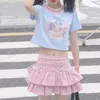 Saias RuibbbbbBit Girl Goth Punk Design Original Sweetheart Killer Black Harajuki Street Ball vestido de baile saia Y2K
