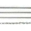 Bijoux Fournisseur 925 Silver semi-finis minimalistes design Chaîne Whip Chain pour hommes