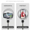 Sopa serin dier yeni kablosuz bluetooth selfie sopa ile 6 inç LED halka fotoğrafçılık IPHEPLED IPHEPLE için Hafif Katlanabilir Tripod Monopod Android