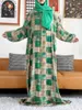 Etnik Giyim 2024 Baskılı Pamuk Abayas Kadınlar İçin Ramazan Duası Giyim Dubai Türkiye Orta Doğu Femme Robe Gevşek Elbise Türban Ortak