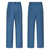 Pantaloni Tiaobug Kids Boys Boys Formal Long dritti pantaloni elastico tasche in giro per la vita solida per uniforme scolastica casual