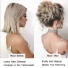 Chignon Lupu Synthetic Chignon Chaoting Curly Klauen Haarbrötchen knackig gefälschte falsche Haarband Schwanz für Frauen Haarstücke Blonde Schwarzbraun