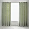 Rideau jbtp nordic ins Blackout Star rideaux de couleur romantique fille gamin chambre fenêtre drapes creux décoration intérieure