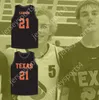 Custom Mens Youth / Kids Alex Caruso 21 Texas D1 Ambassadors Aau Black Basketball Jersey 2 Top cousé S-6XL