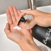 Bouteilles de salle de bain 500 ml de chantier de shampooing bouteilles de distributeur rechargeable de la police d'impression vide revitrophie du revitalisant de lavage corporel