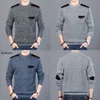 Mode nieuwe merktrui voor herenpullovers slanke fit jumpers gebreide kleding o-neck herfst Koreaanse stijl casual kleding man 201125