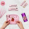 Pink girl print RAW Cartoon Rolling metal Smoking Tray Hand Roller Tobacco Grinder Tools 180*140 Cigarette Trays Smokings Accessories