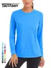 TACVASEN UPF 50 Summer Quick Dry T-shirts Womens Performance Sun Block UV Protection T Shirts Long Sleeve Swim Pullover Tops 240424