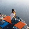 Mat Kamp Uyuyan Yastık Su Geçirmez Koltuk Pedi Çadır için Kamp Yürüyüşü için Kamp Yürüyüşü Sırt Çantalık Dış Mekan Paspasları