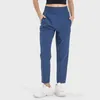 L073 High Rise Pant Straight Leg Yoga Pants Sweat Wicking Breathable Outdoor Joggers Ice Cool Quick-Drying Sweatpants Women Trousers