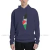 Heren Hoodies Sweatshirts Unique Hoodie Thin Fleece Sweatshirt Men Palestina Flag Map Palestijnse Kufiya Hatta Traditionele Sweatshirt Hooded Tops T240425