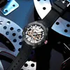 Wristwatches Deesio Mechanical Men's Watch Automatic Movement Carbon Fiber Case Luminous Waterproof 24 Hours Small Dial Casual Handsome