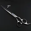 Hair Scissors 7 inch Professional Hair Cutting Scissors hairdressing Barber Salon Pet dog grooming Shears BK035 LY191231 Q240425