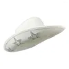 Beretti Cappello da cowboy Western Style Ladies Retro Trendy Accessori per visiera a cinque punti Dick Star Dome Party Q9z2