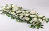 Fleurs décoratives couronnes 50100cm de la fleur artificielle arrangement de mur de mariage personnalisé fournit de décoration de rangée de pivoine en soie pour t statio9500732