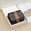 Lady Designer Wallets Vintage Logo Gedrukt leer Triple Fold Wallet Multi-slot kaarthouder