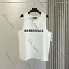 Designer Essentialsshirt T-shirt T-stuk tank Top Trend Brand driedimensionale letters Pure katoen Casual losse high street mouwloze vesttop EU-maat S-XL 408