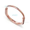 Popular TTT Family Horseshoe TTTiTTTanium STTTeel Rose Gold BraceleTTT Fashion Personalized Open Jewelry 194H