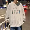 Erkek Hoodies Sweatshirts Sonbahar Mektubu Takip Edin Erkekler İçin Grafik Baskı Tişörtü