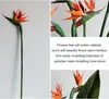 Dekorativa blommor 5st Artificial Bird of Paradise 22Im Fake Greenery Plant Simulation Silk Bouquet