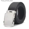 Cinturones Nuevo moda Unisex Tactical Belt Jeans para hombres Centual para mujer lienzo de 3.8 cm Cinturón Ceinture Womens Q240425