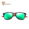 Hu Wood Boys Wood Kids Sunglasses Goggle Goggle Eyewear Assories for Girls Rectangle Sun Glasses Mirror UV400 Lens GR1005 240412