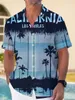 Beach Hawaiian Casual Mens Shirt Outdoor Street Daily Fall Turndown Korte mouw Mode geknoopt voor jongens 240419