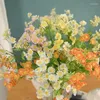 Dekorative Blumen 2024 53 cm Kamille künstlicher Blume PU Simulierte falsche Wohnzimmer Dekorationen Tisch Hochzeit Weihnachtsfeier