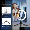 Flash Heads Selfie Ring Light Pography Светодиодный обод лампы с дополнительным мобильным держателем монтаж