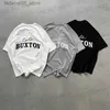 Men's T-Shirts Mens T-Shirts Oversized Cole Buxton Tshirts Letter Slogan Patch Embroidered Short Sleeved Tops Oversized CB T-shirt for Men Women T230921 Q240425