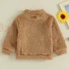 T-shirty Winter Kids Boys Bluza Bluza z długim rękawem kołnierz zapinany na zamek z kapturem z kapturem dla dzieci Tops Ubranie 2404