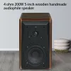 Speakers KYYSLB 200W 4Ohm 5 Inch Wooden LoudSpeaker Manual Fever Hifi Home Audio System Passive Sound Bookshelf Speaker