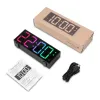 Clocks ORIA Alarm Clock Digital LED Clock Digital Clocks with 8 Dynamic RGB Lights With 12/24H Display for Bedroom Home Best Gift