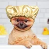 Dog Apparel 2pcs S/m Bath Shower Cap For Cat Double Waterproof Layers Bathing Pet Grooming Supplies Drop