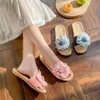 Slippers Maogu Осень Лето дома мягкое дно для дышащей крытая белая льня