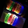 Party Decoration 1pcs Entertainment Cheering Props Night LED Battery Light-emitting Bracelet Running Luminous Bar