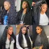 13x6 HD Lace Frontal Wig Deep 250 Densité Coiffure bouclée humaine sans gluée Pernues avant de la vague d'eau préparée pour les femmes Brésilien 240417