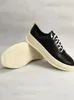 Casual Shoes Mens äkta läderplattform snör upp hiphop tjock botten designer sneakers street mode storlek 37-45